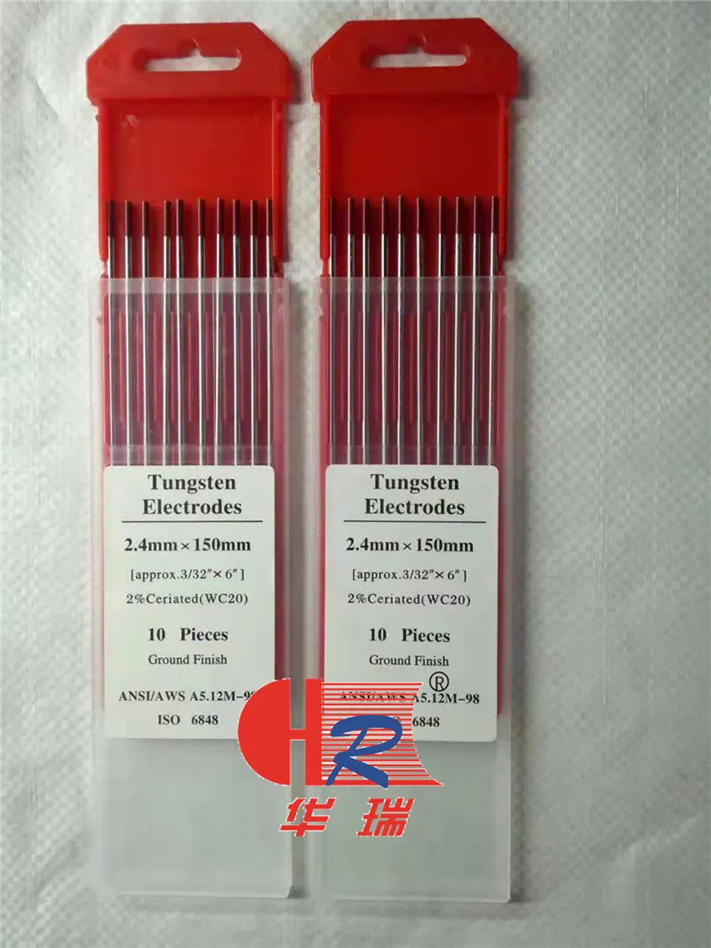 2.4mm*175mm Wt20 Tungsten Welding Electrodes