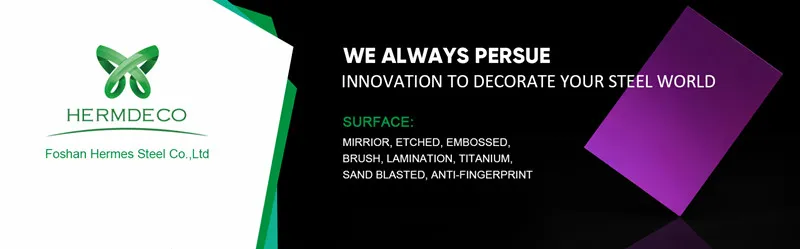 201 304 Mirror Etching Stainless Steel Panel for Hall Decoration