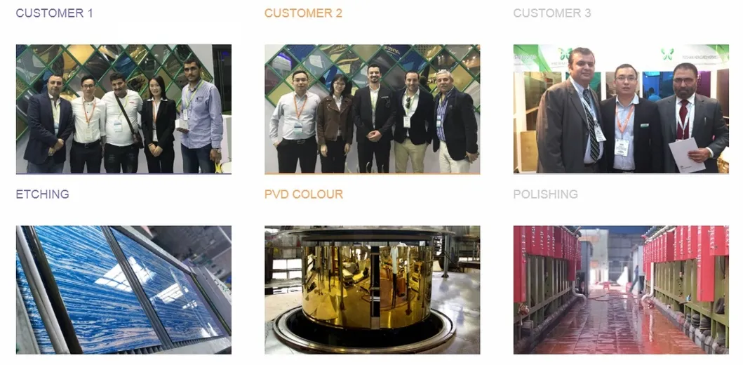 201 304 Mirror Etching Stainless Steel Panel for Hall Decoration