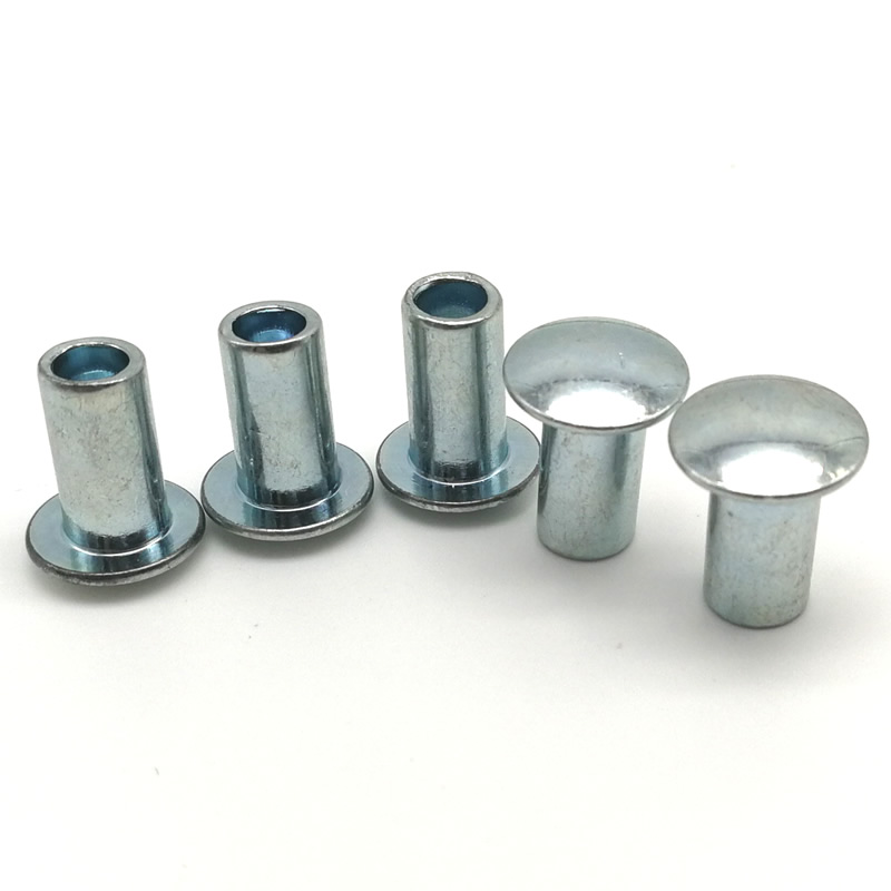Which materials are most commonly used for Truss Head Half Tubular Rivets in corrosion-prone environments