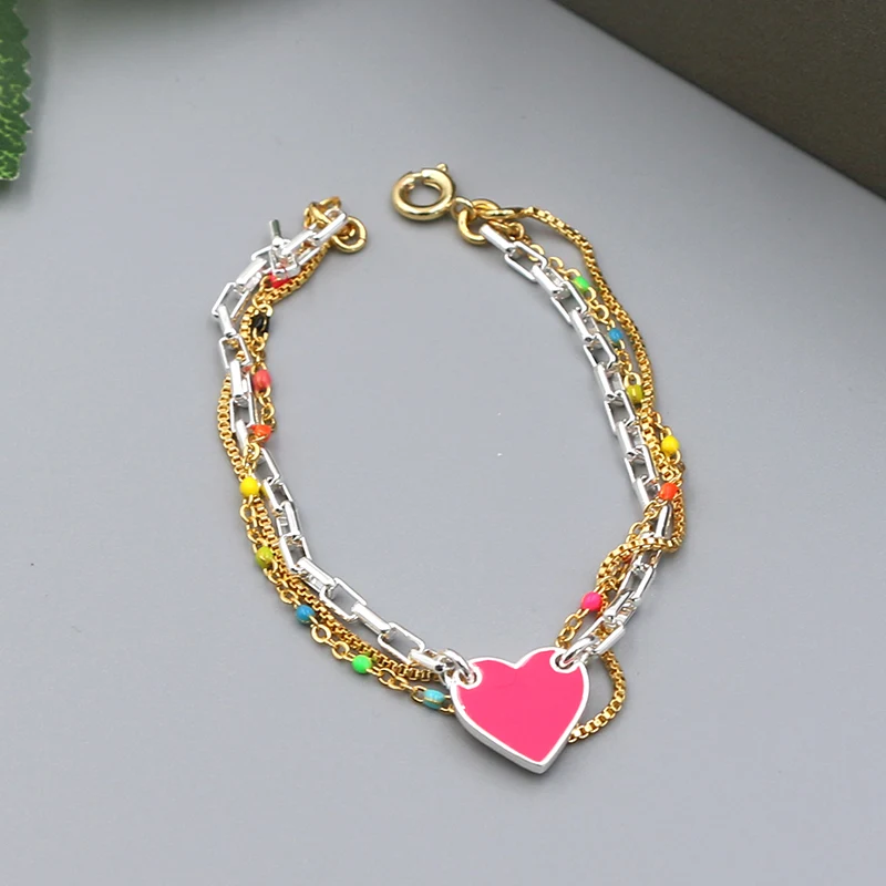 Which Color of Colored Heart-Shaped Metal Bracelet Suits Fair Skin Tone Best