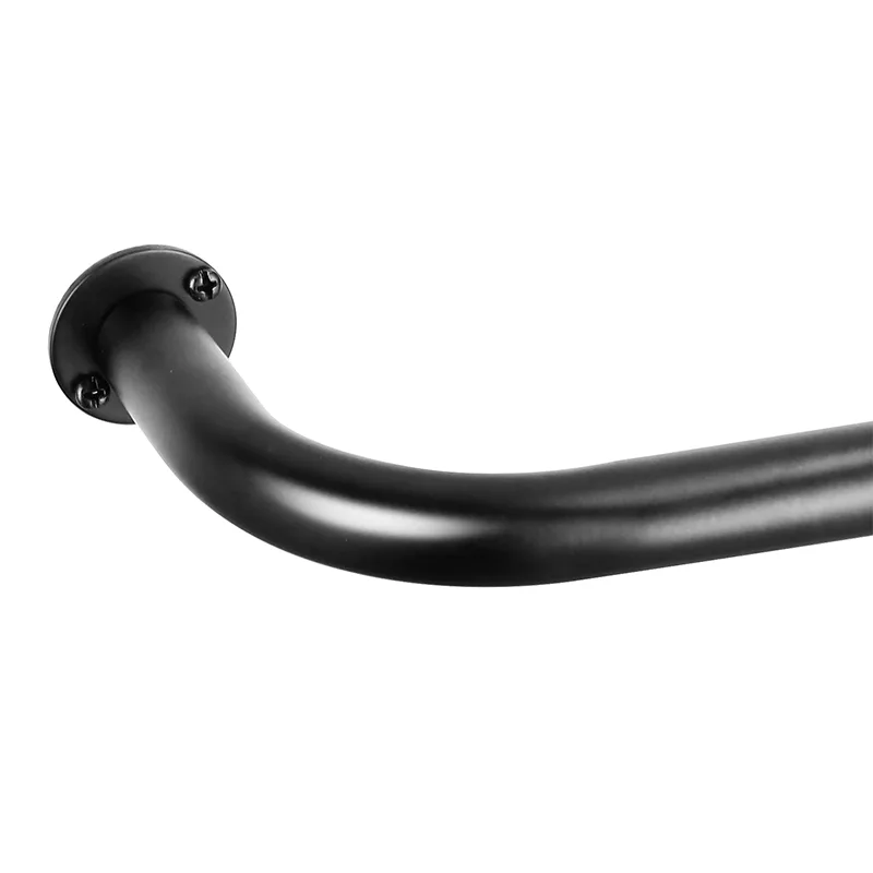 How Far Should a 144 Inch L Shaped Single Elbow Curtain Rod Extend Past the Window