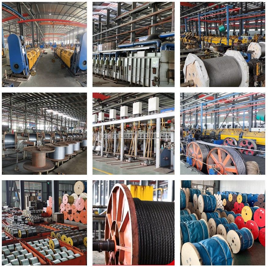 4V39s/4vx39s+5FC Ungalvanized Galvanized Steel Wire Ropefor Crane 33.5mm 35.5mm