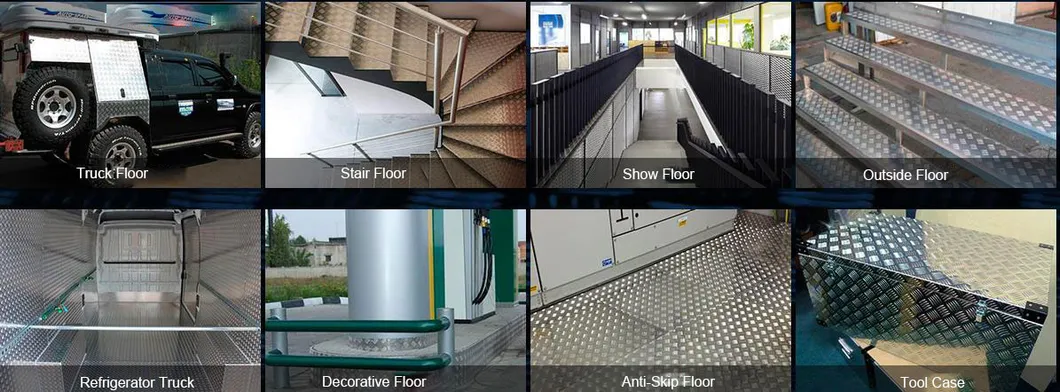 5083 1050 5052 6061 Chequered Aluminum Sheet for Floor and Construction Industry