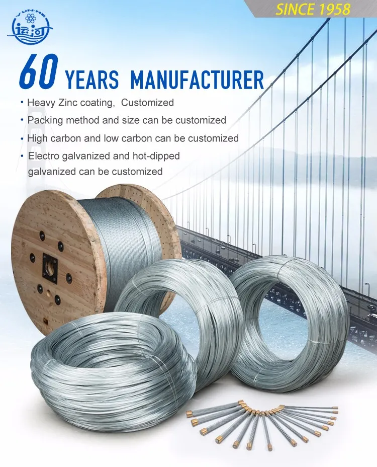 6*36ws+Iwrc Hot Dipped Galvanized Steel Wire Rope 32mm