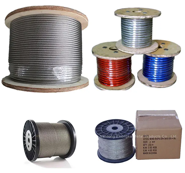 6X29 6X31 Ungalvanized Steel Wire Rope 5-50mm
