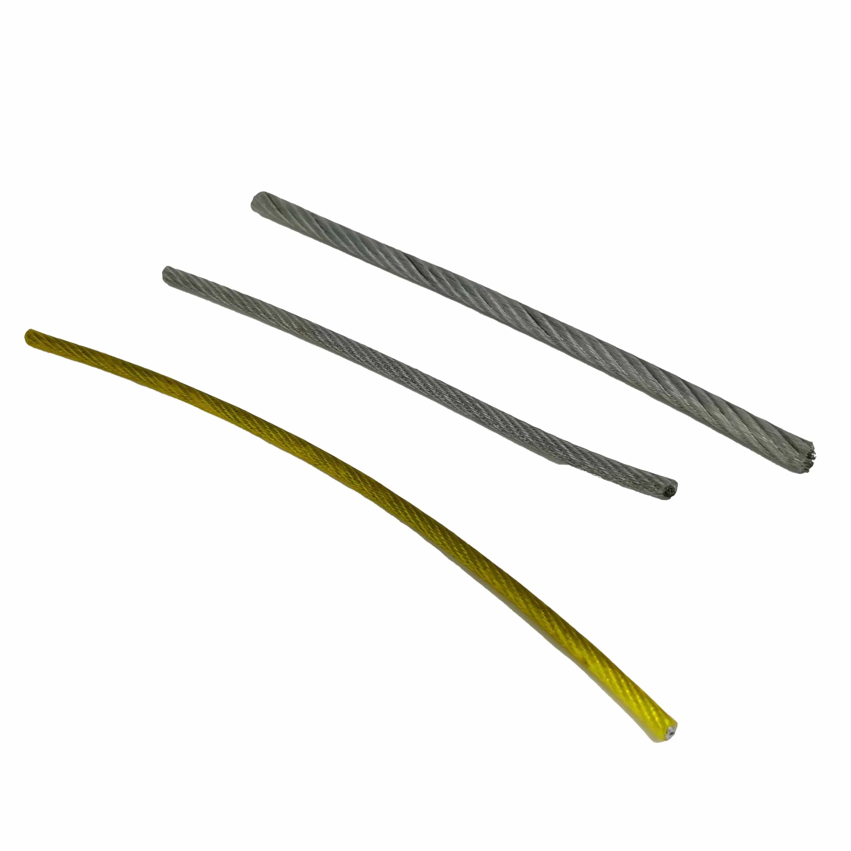 7*7 API, DIN, Atms , GB Steel Wire Rope Diameter 2mm Galvanized Steel Wire Rope PVC Coated for Hanger Fixing and Strapping