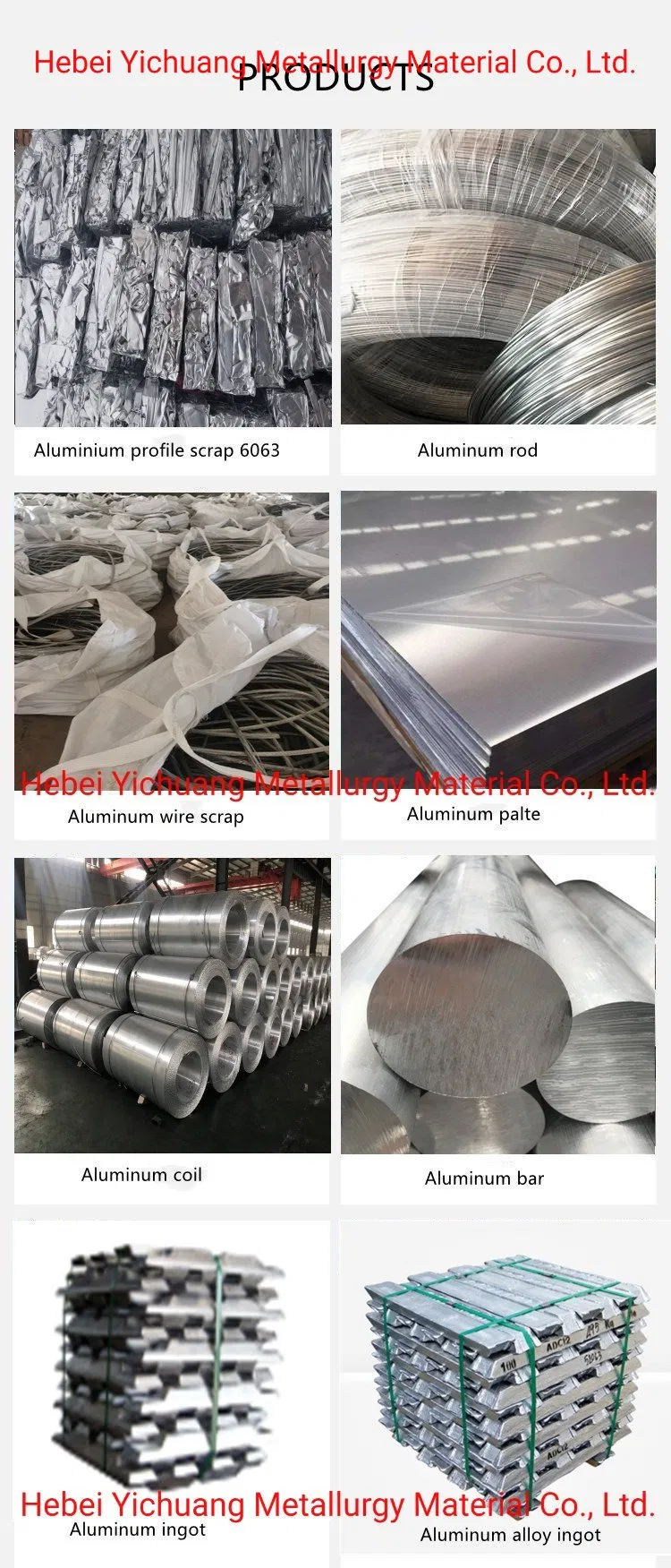 Aluminium Ingot for Remelting Zl101A 102 103 104 Casting Die Cast Aluminum Alloy Ingot