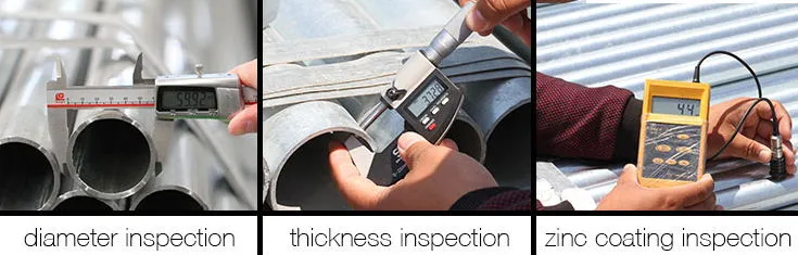 API 5L Gr B A106 B Sch 40 Pre-Galvanized Carbon Steel Pipe