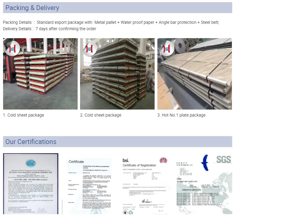 ASTM Tp430 304 201 316L Stainless Steel Sheet