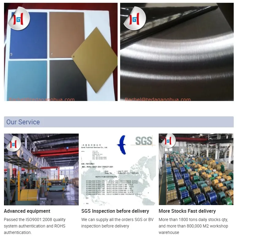 ASTM Tp430 304 201 316L Stainless Steel Sheet