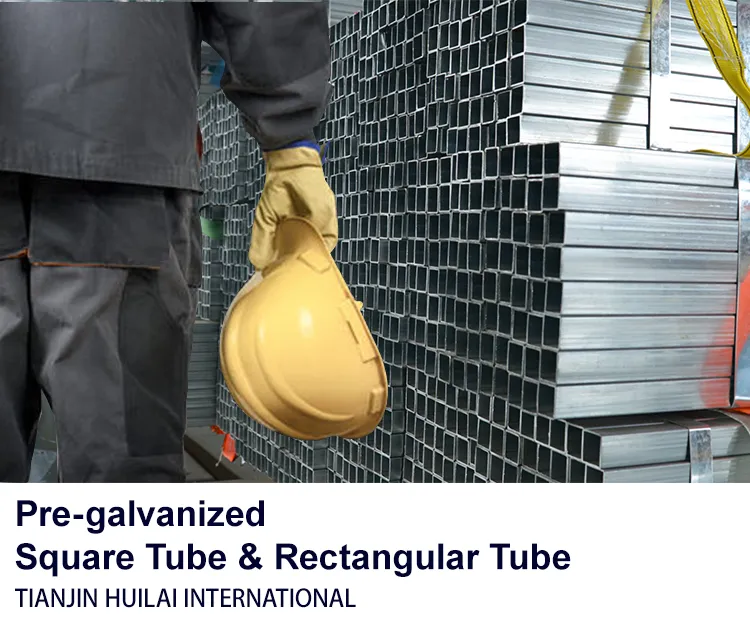 Building Material Pre Galvanized Mild Steel Hollow Section