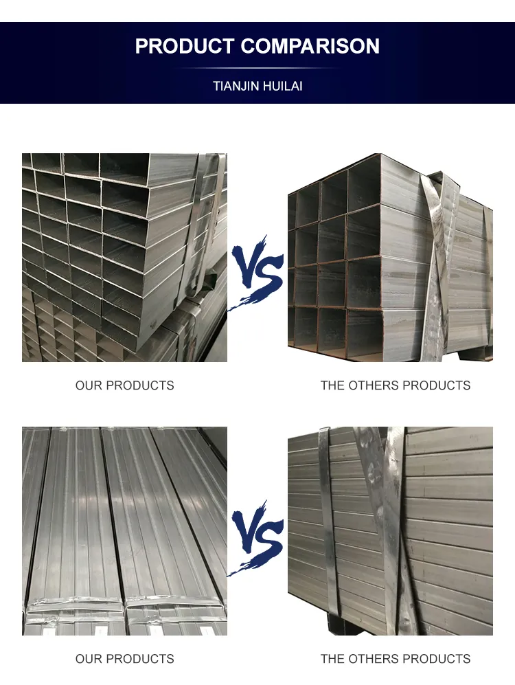 Building Material Pre Galvanized Mild Steel Hollow Section