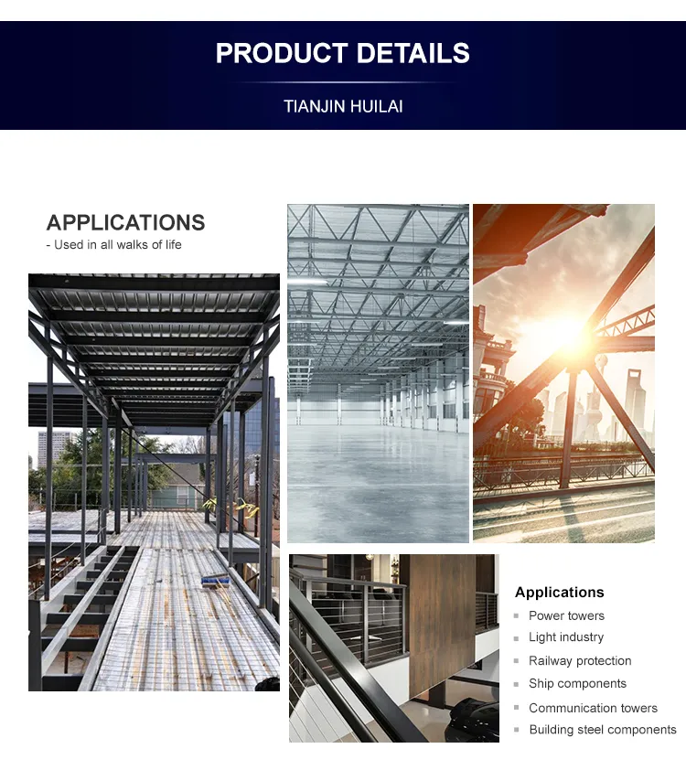 Building Material Pre Galvanized Mild Steel Hollow Section