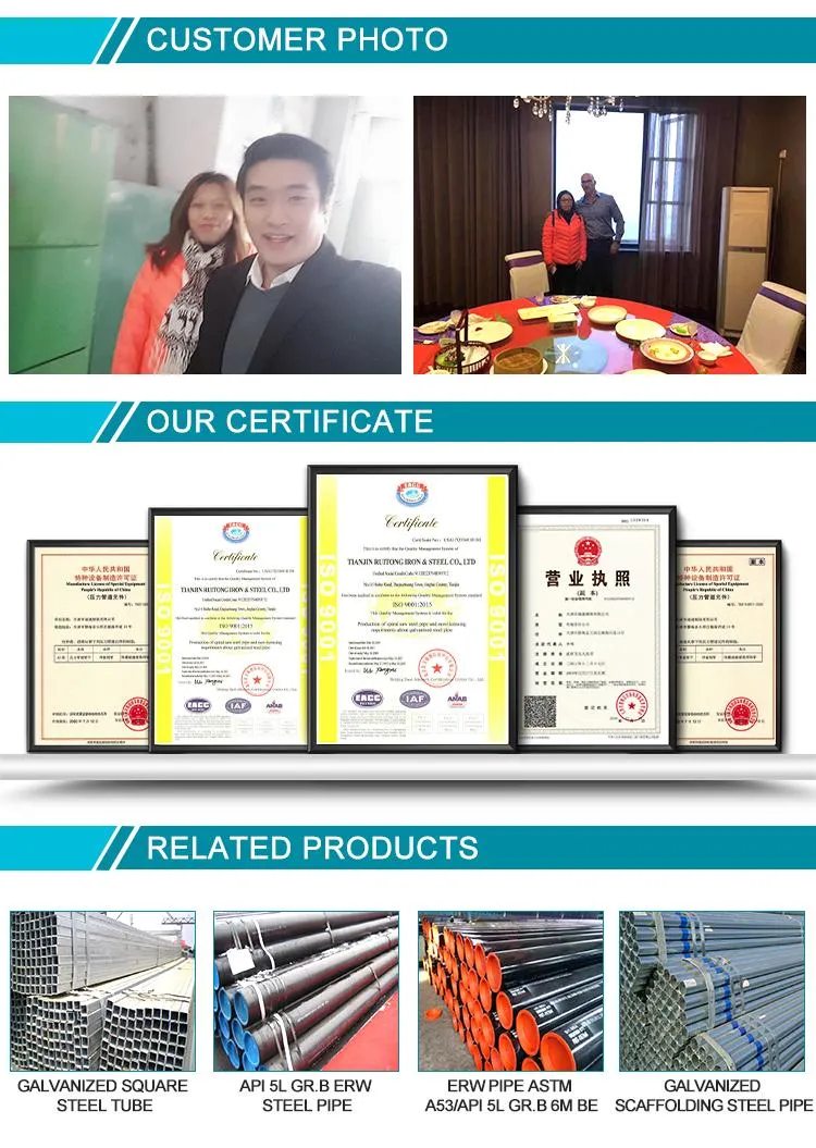 Building Materials Carbon Black Culvert Steel Tube Pipe