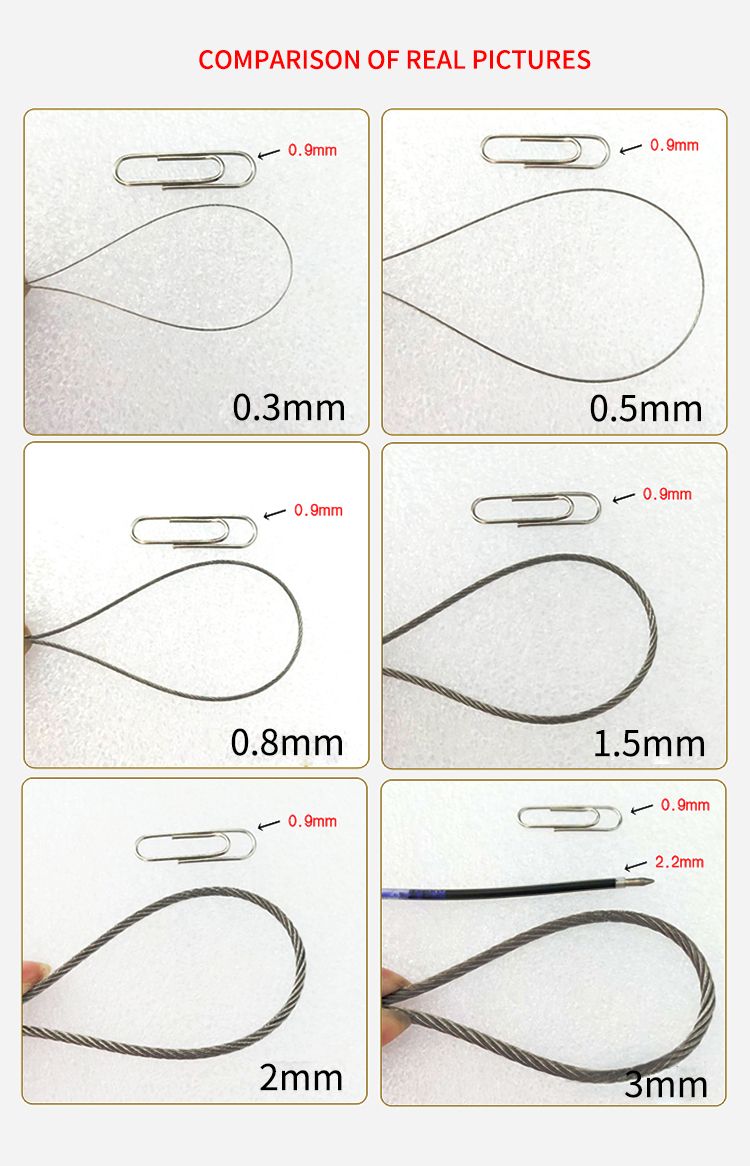 7*7 6*7+Iws 1.5-10mm Stainless Steel Wire Rope