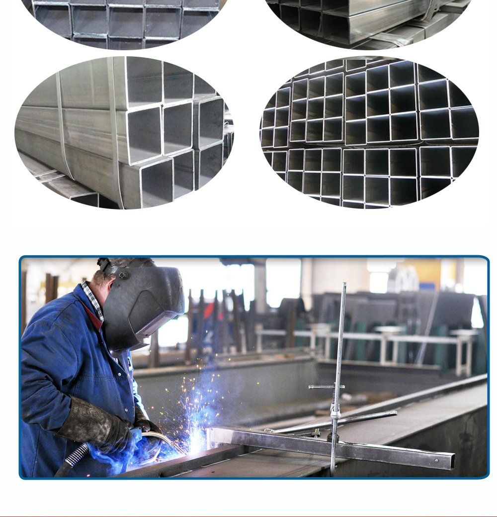 China Supplier Q235 ASTM A36 ASTM A105 API5l Z80 Galvanized Steel Square Pipe