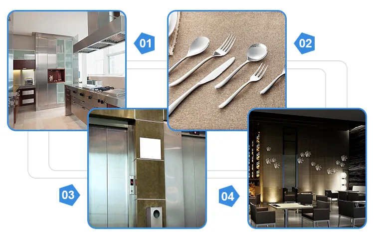 China Zhangpu Factory 201 304 316L 2b Ba No. 4 Hl 8K Surface Finish 4X8 Size Cold Rolled Stainless Steel Sheet for Elevator Door