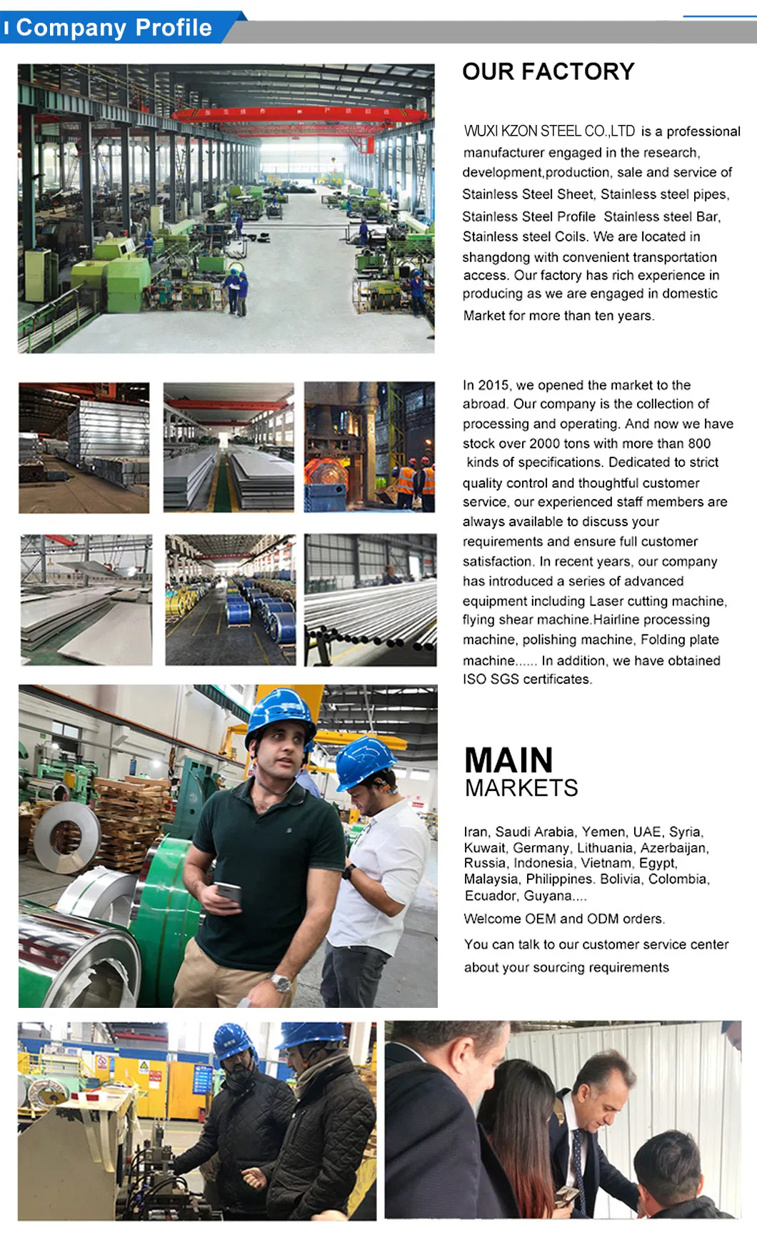 Customized Length ASTM A479-321 A479-410 Stainless Steel Bar