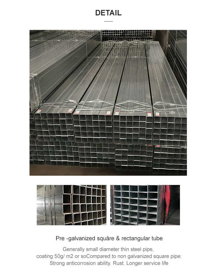 ERW Structural Welded Carbon Square/Rectangular Steel Pipe