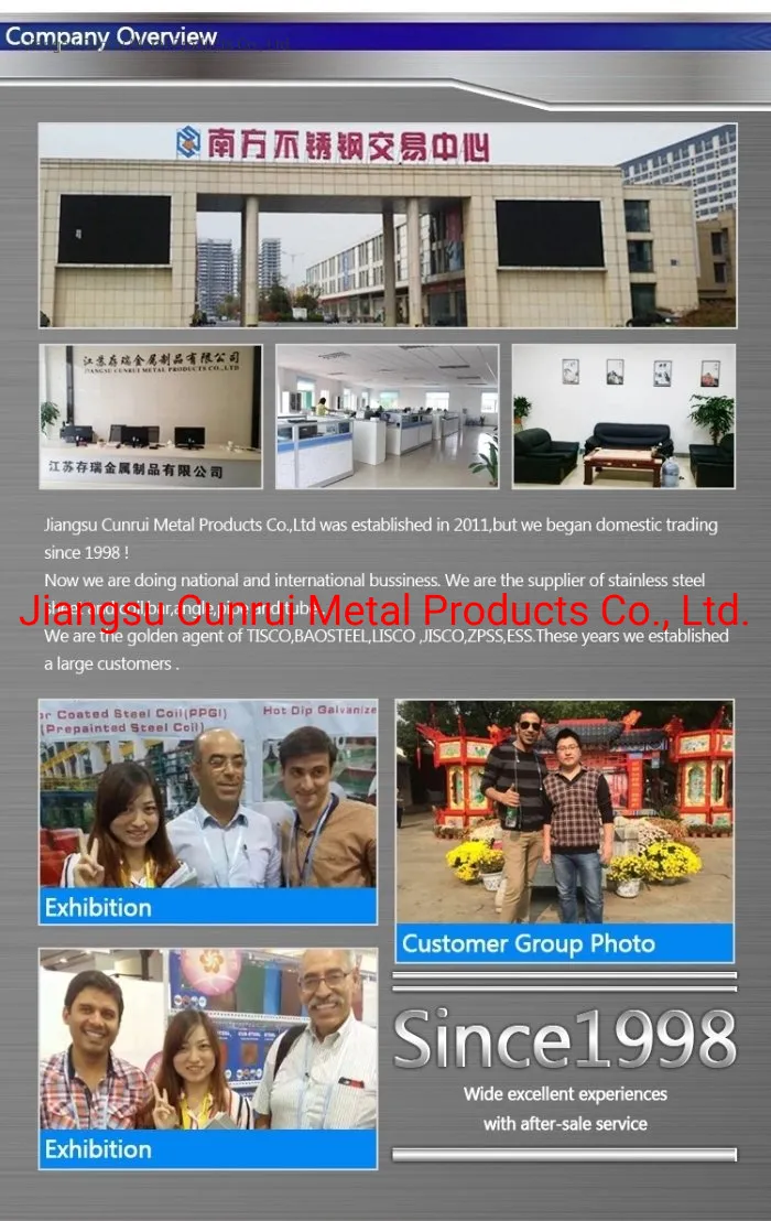 Factory Price 201 304 304L 316 316L 310S 430 317 347 Stainless Steel Sheet with Surface 2b Ba No. 4 Hl Checked Anti-Slip Tread