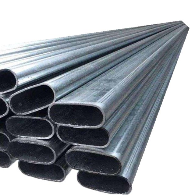 Furniture Iron Tube Pre Galvanized Oval Shaped Carbon Steel Pipe