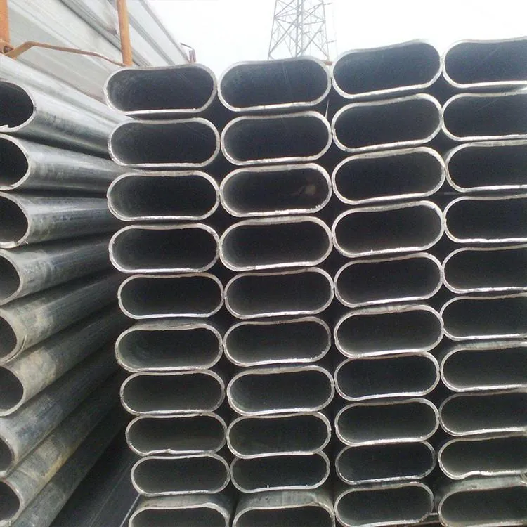 Furniture Iron Tube Pre Galvanized Oval Shaped Carbon Steel Pipe