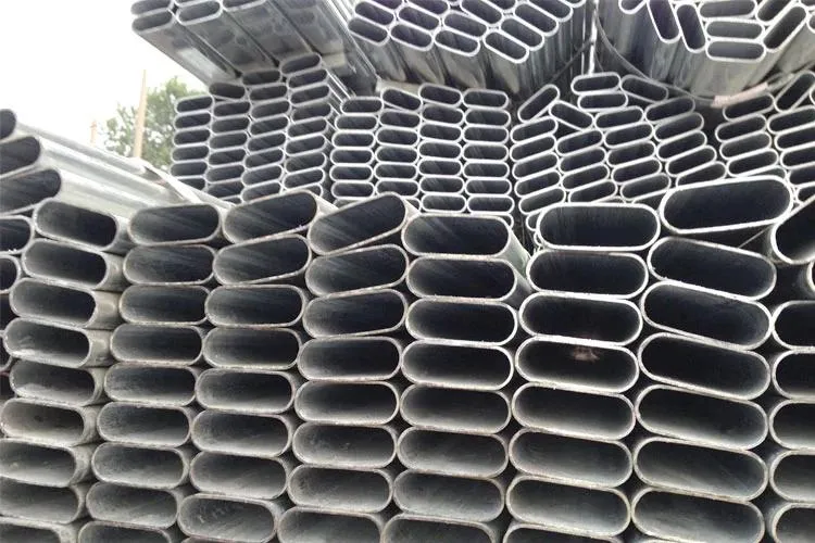 Furniture Iron Tube Pre Galvanized Oval Shaped Carbon Steel Pipe