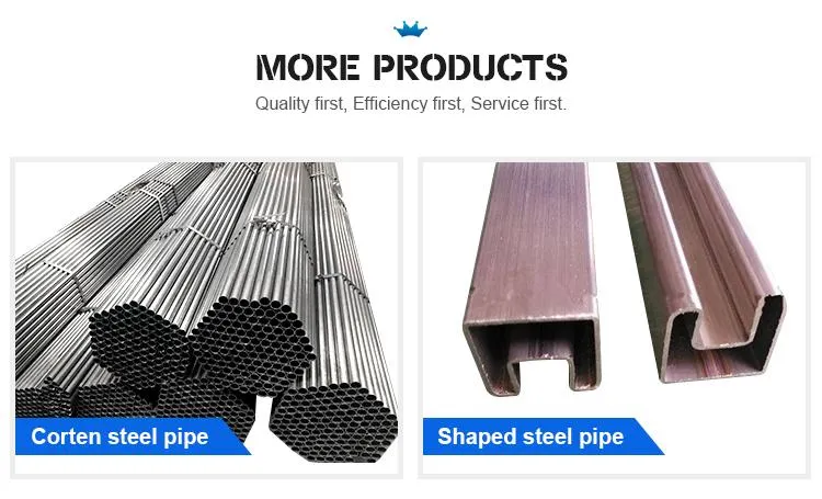 Furniture Iron Tube Pre Galvanized Oval Shaped Carbon Steel Pipe