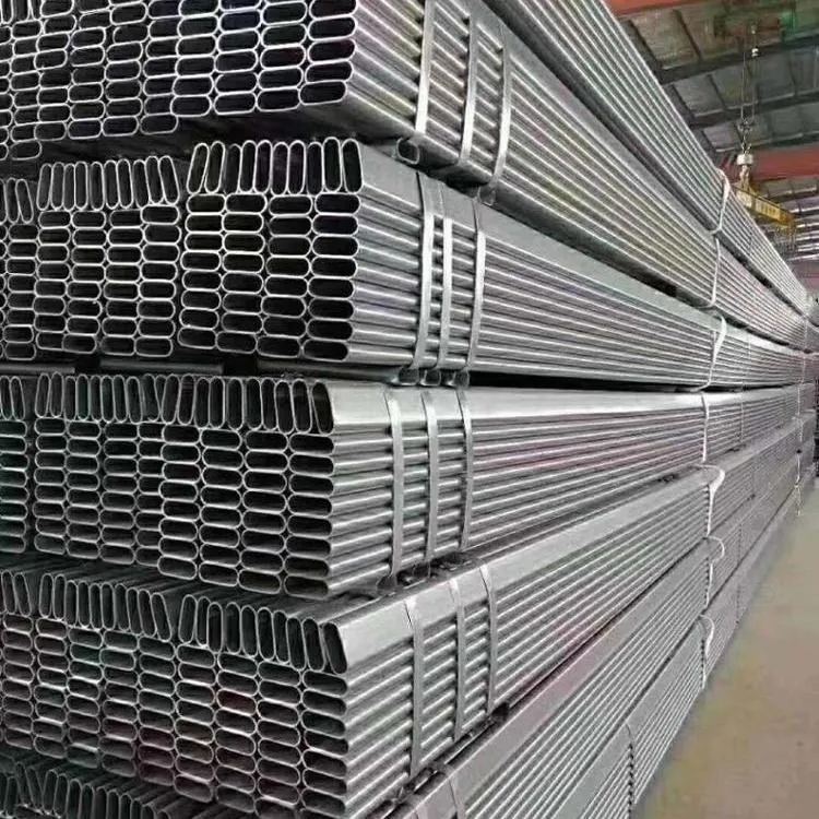 Furniture Iron Tube Pre Galvanized Oval Shaped Carbon Steel Pipe