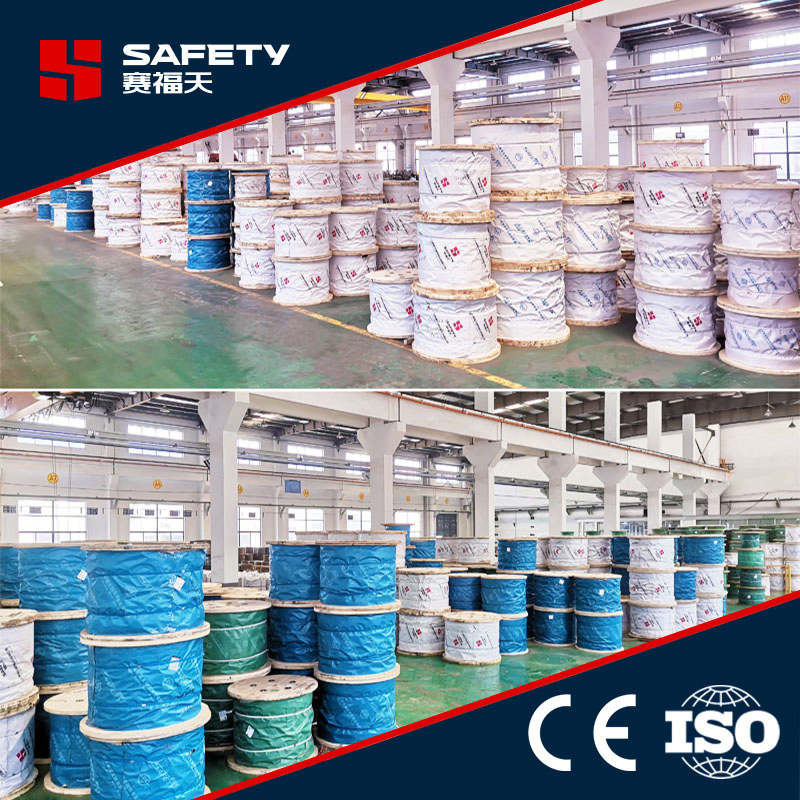 Greased Customized Steel Wire Rope 18*7 18X7 FC Wsc 20mm 22mm 24mm 26mm 28 Rotation Resistant Cable Cord for Mobile Floating Cranes ISO4308 Specifications