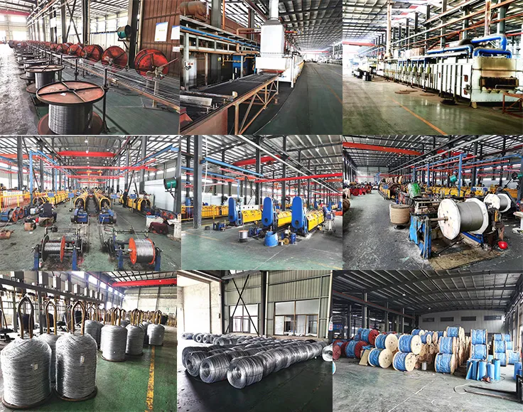 High Corrision Resistance Steel Wire Rope 18*19s+FC with Hot Dipped Zinced