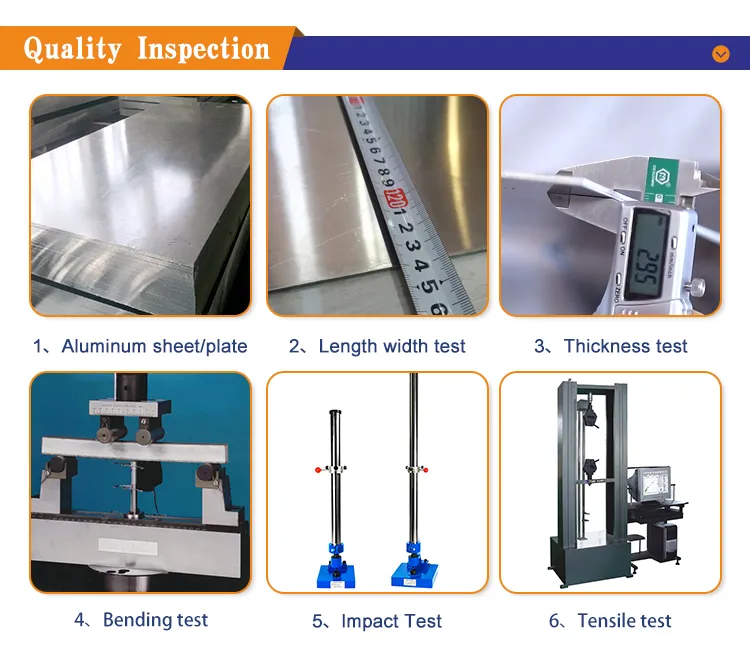 High Quality Aluminum Sheet Manufacturers 1050/1060/1100/3003/5083/6061 Aluminum Plate