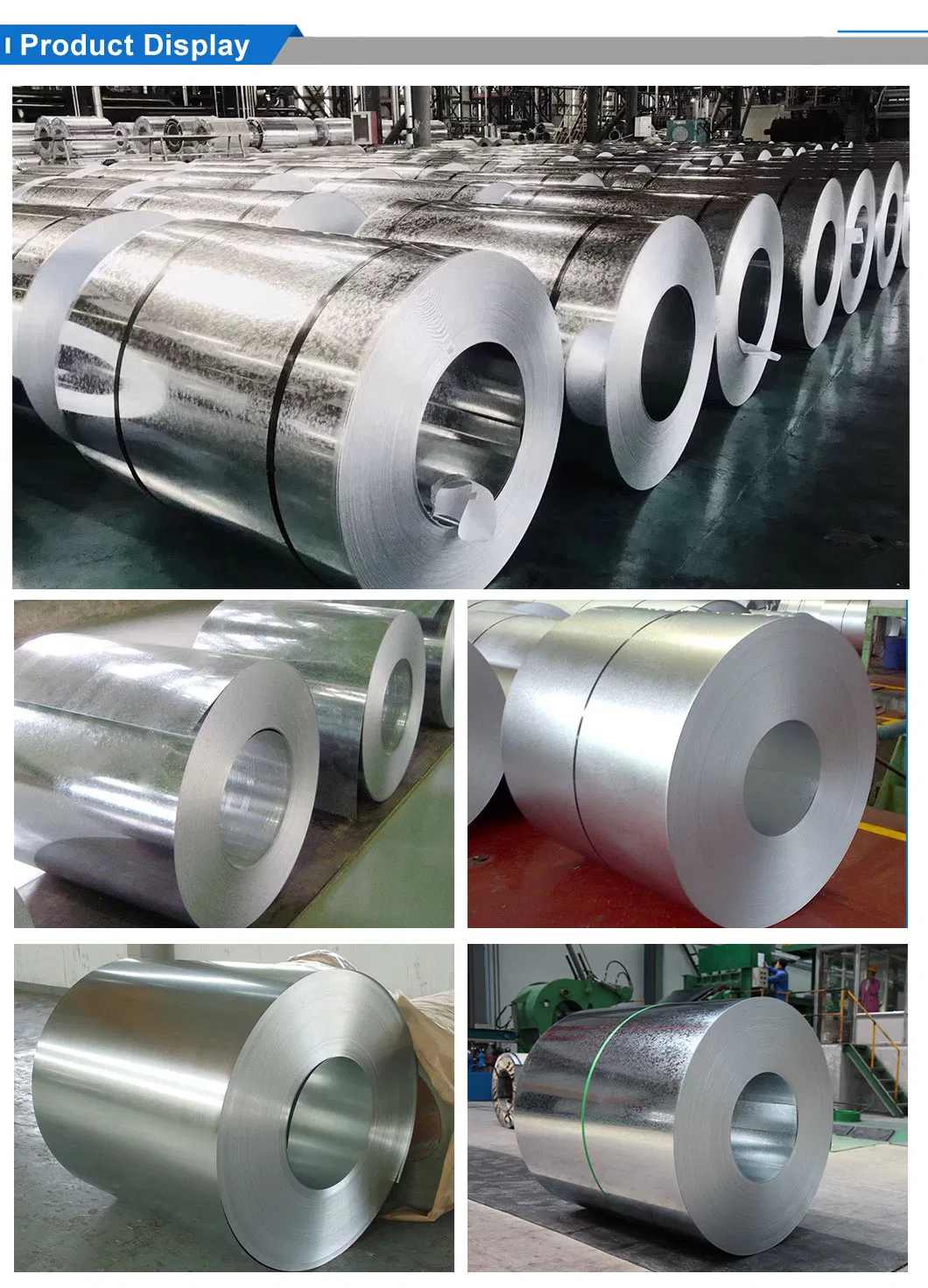 Hot Dipped Galvanized Strip in Coils Spec SGCC Z80 Big Spangle Bright Finished