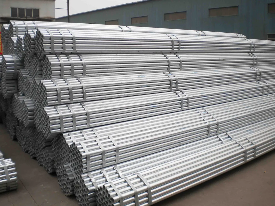 Hot Dipped Round Pre Galvanized Scaffolding Steel Pipes and Tubes