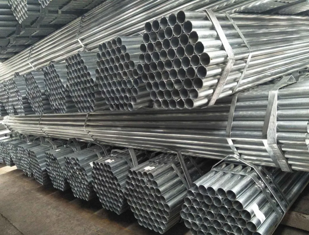 Hot Dipped Round Pre Galvanized Scaffolding Steel Pipes and Tubes