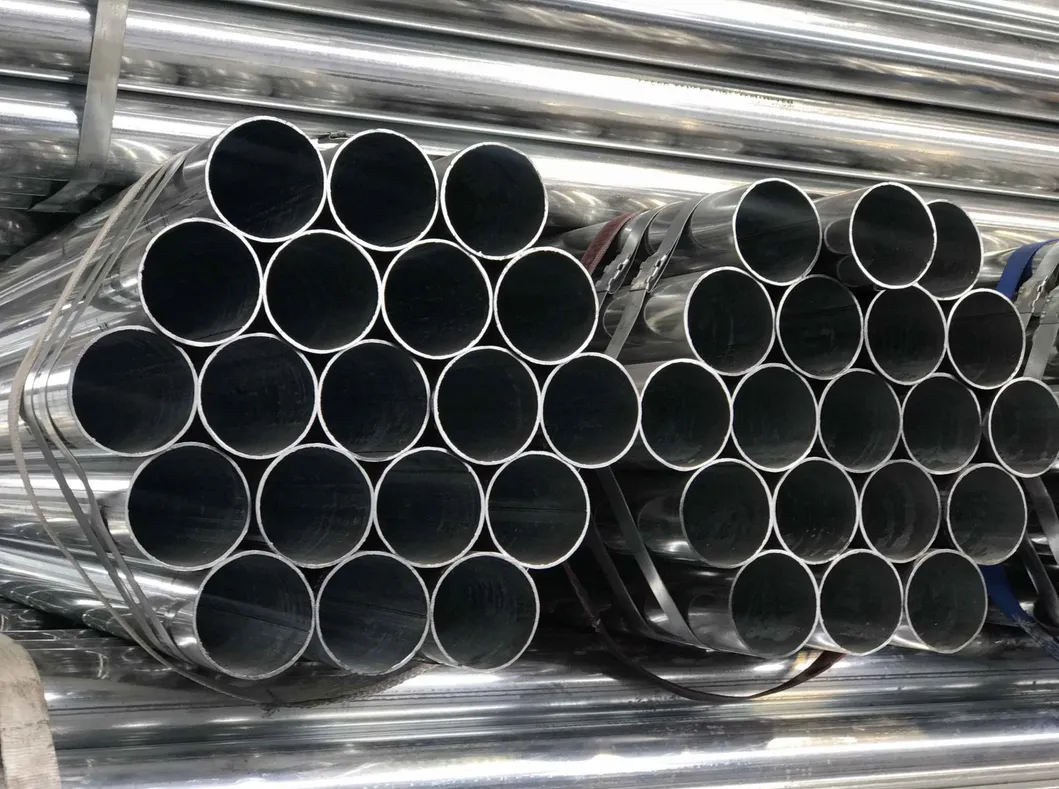 Hot Dipped Round Pre Galvanized Scaffolding Steel Pipes and Tubes