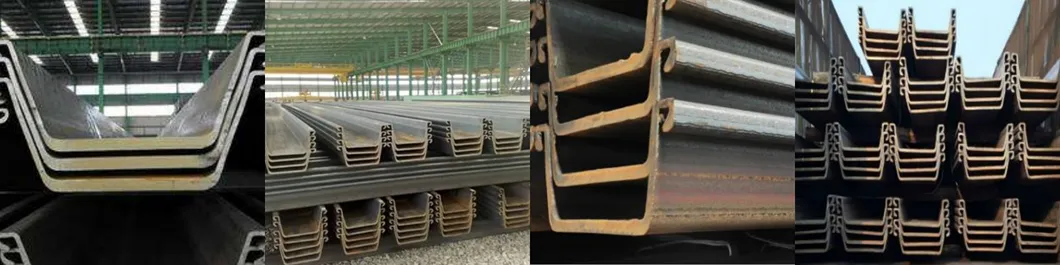 High Quality 400*100-600*210 Steel Sheet Pile Used for Retaining Walls