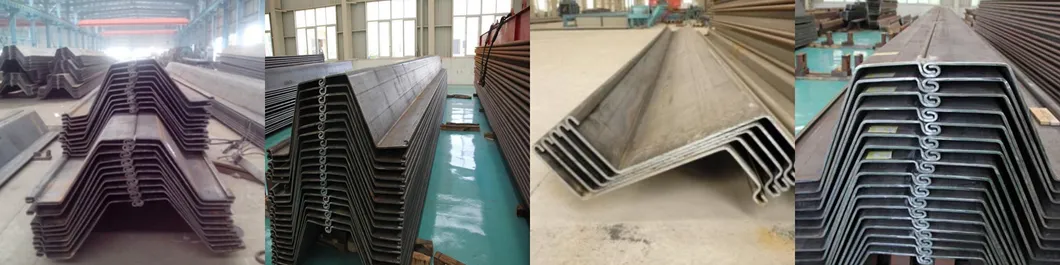 High Quality 400*100-600*210 Steel Sheet Pile Used for Retaining Walls