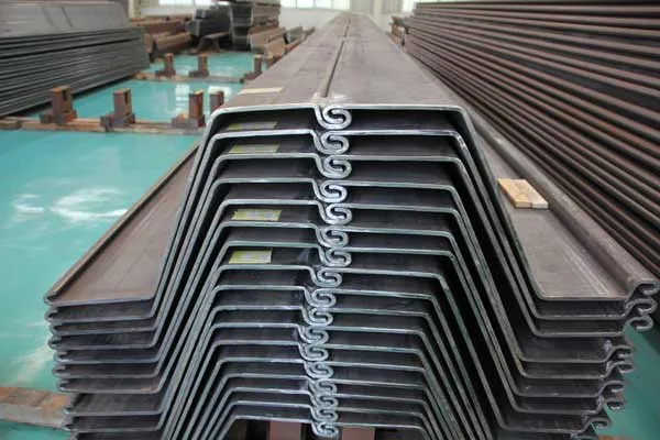 High Quality 400*100-600*210 Steel Sheet Pile Used for Retaining Walls