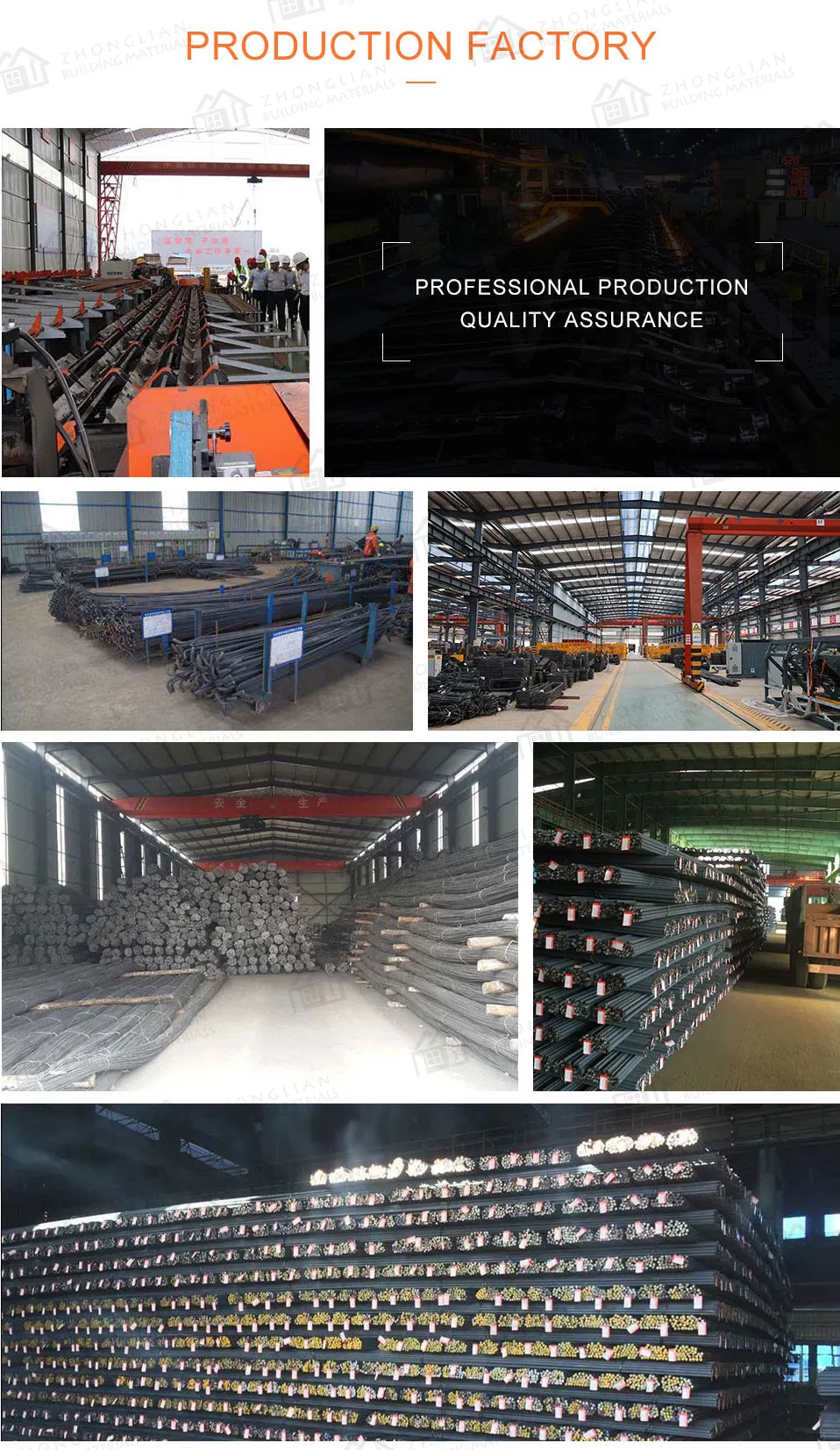HRB400 HRB500 Sb500b Hot Rolled Reinforcing Deformed Steel Rebar