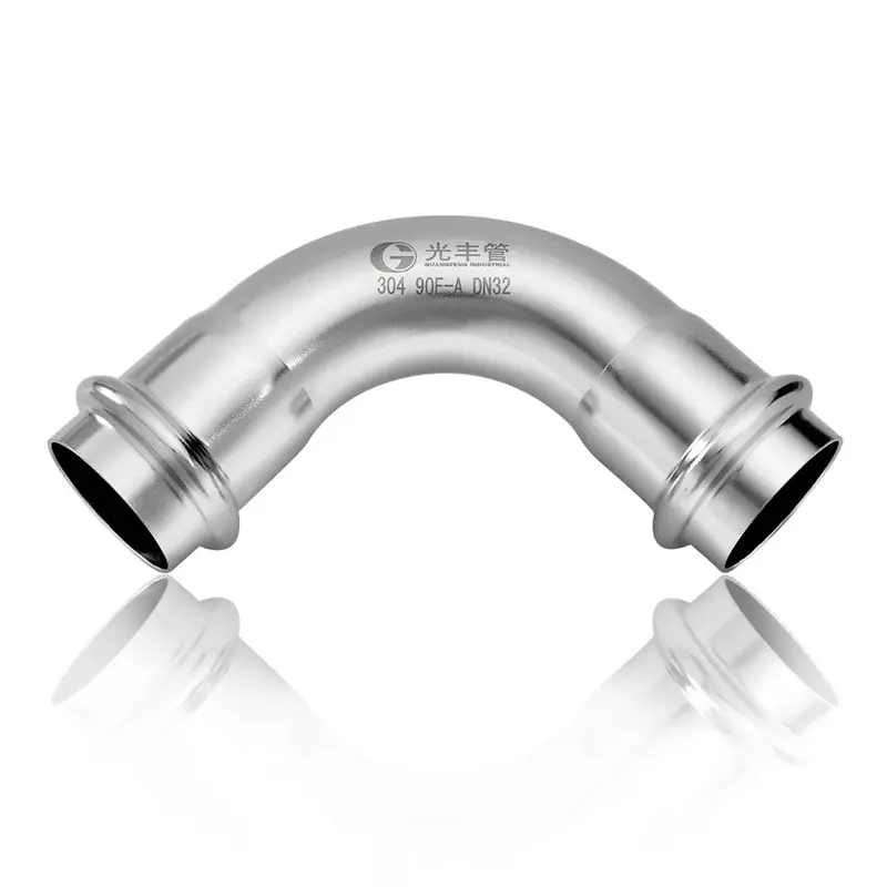 90 Degree Elbow Stainless Steel Double Press Fittings