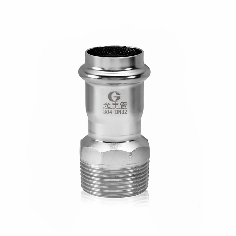 Male Adapter Stainless Steel Double Press Fittings