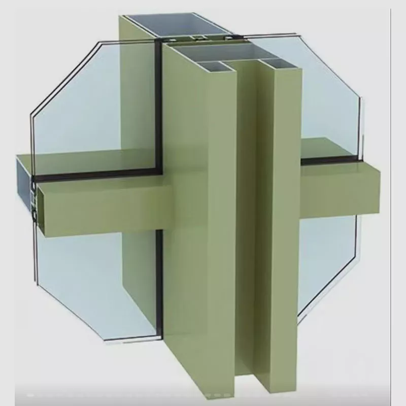 Fluorocarbon Spray Insulation Curtain Wall Profile