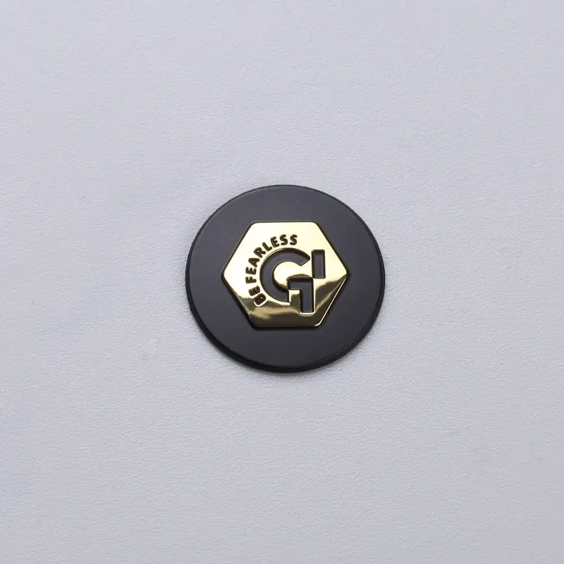 3D Embossed Gold Chrome Label Sign OEM Factory