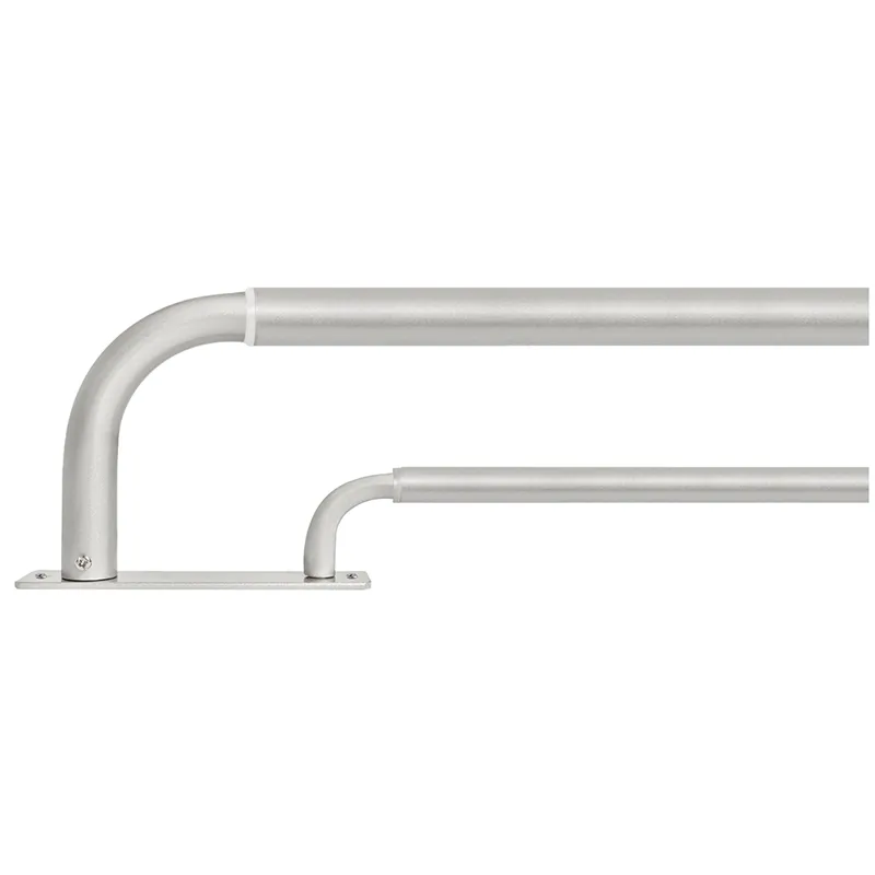 52 Inch L Shaped Double Elbow Curtain Rod