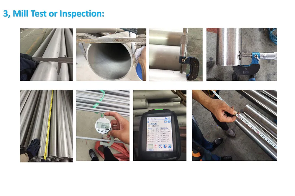 Industrial Material SUS304, 347H, 2205, 2520 Stainless Steel Welded Steel Round Pipe Tube