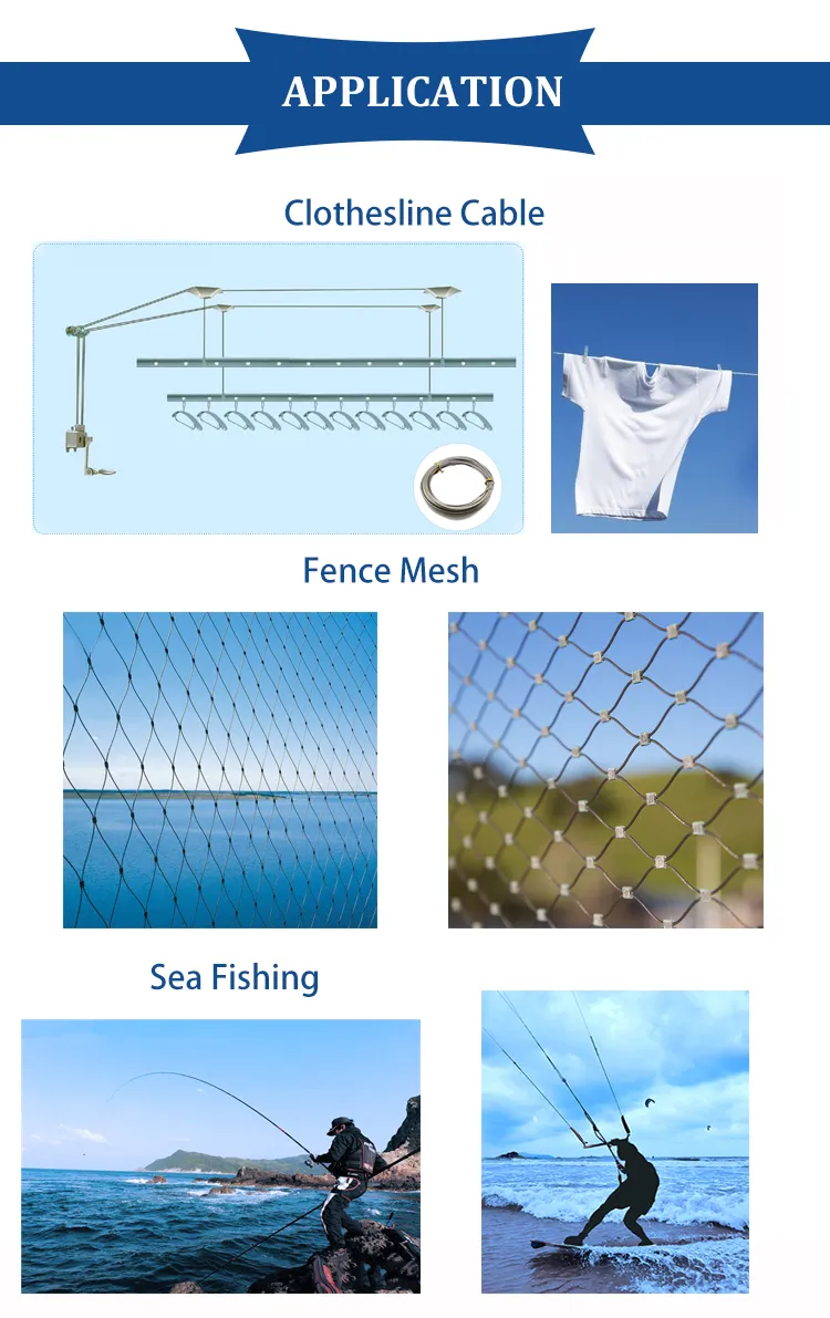 Professional High Standard 7*7 Stainless Steel Wire Rope