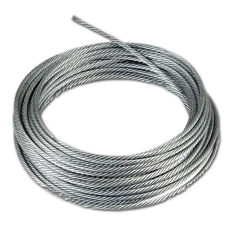 Rope 6X19 Galvanized Steel Wire Rope PP Core 6*19+FC 6X19+PP