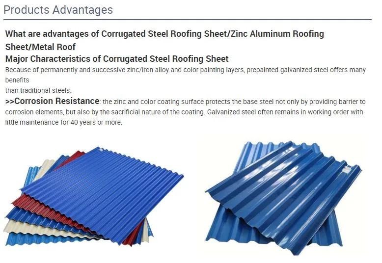 Tata 0.5mm Corrugated Galvanized Zinc Coloured Roofing Sheets Aluminum Steel Roof